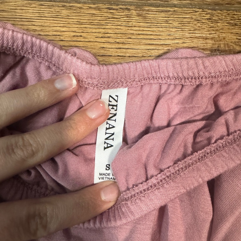 Zenana Mauve Off the Shoulder Bodysuit Women’s Small - Picture 3 of 6